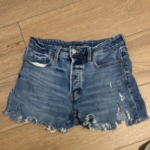 Old Navy Blue Distressed Jean Shorts